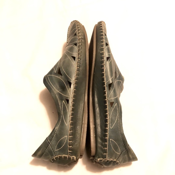 Pikolinos womens jerez navy blue leather moccasins loafers shoes - Picture 12 of 16